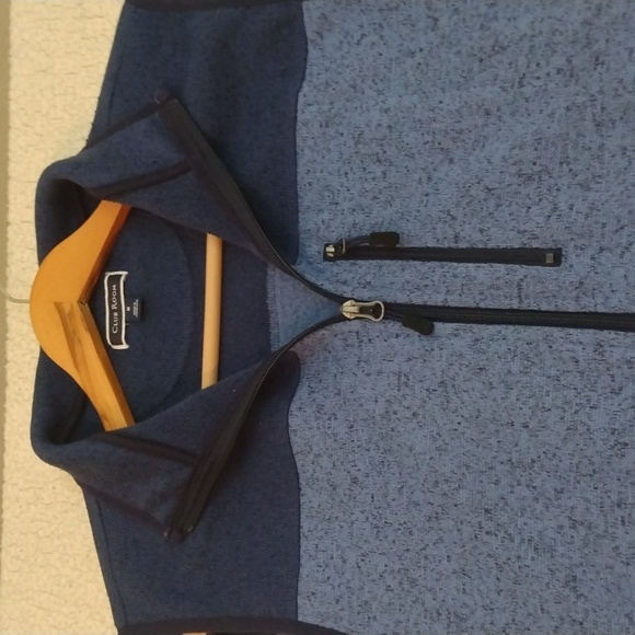 Like New Club Room Blue Colorblock Fleece Vest (Medium) - Picture 6 of 12